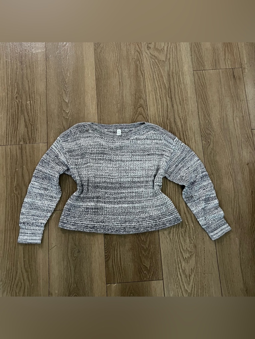 Old Navy Marled Light Gray Crewneck Sweater